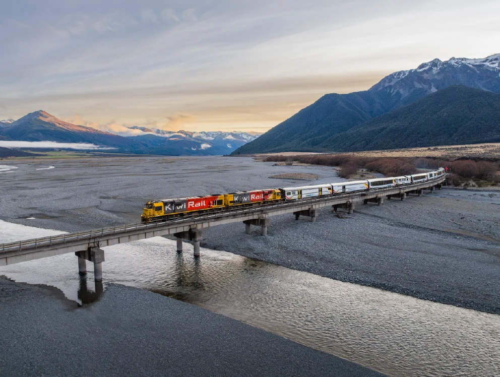 TranzAlpine in the southern alps