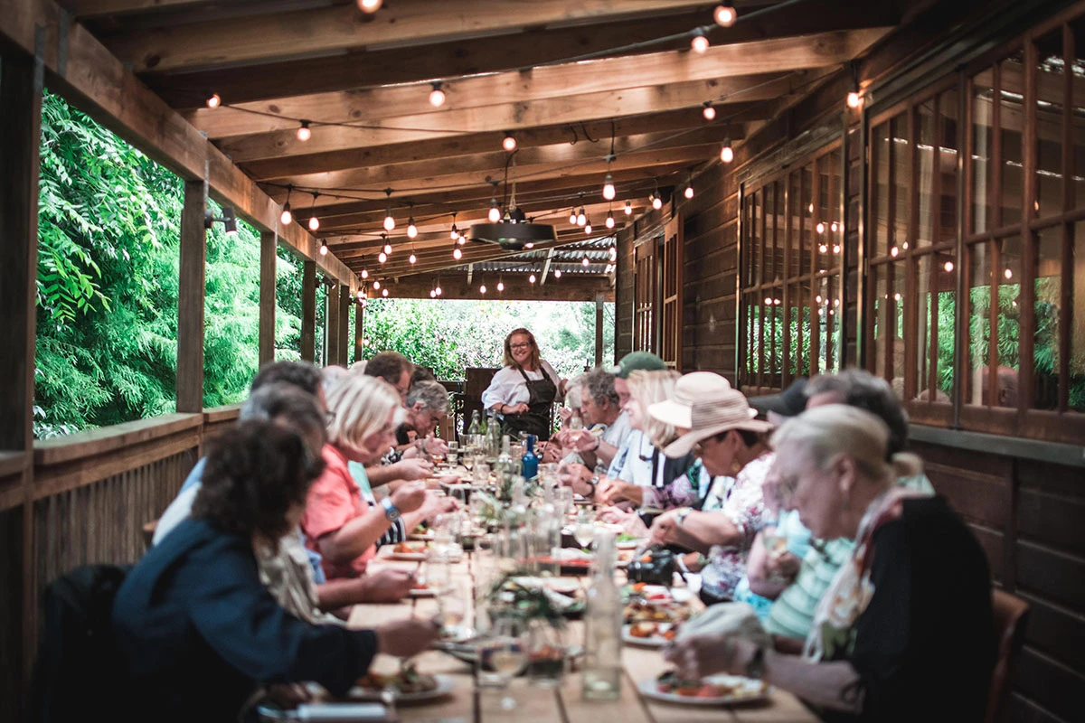 BBQ lunch during a Vineyard Visit on the Kumeu Food Tour