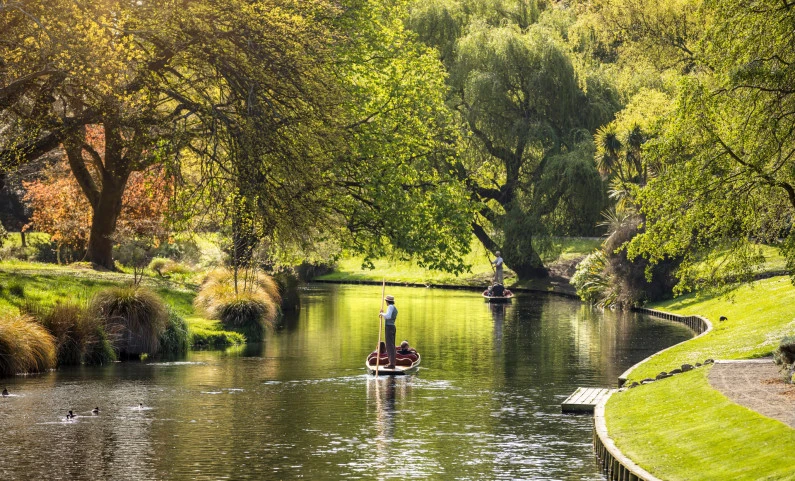 Punting on the Avon River