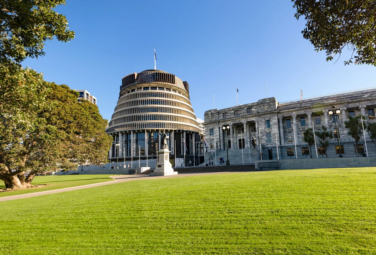 Wellington Beehive and other government buildings