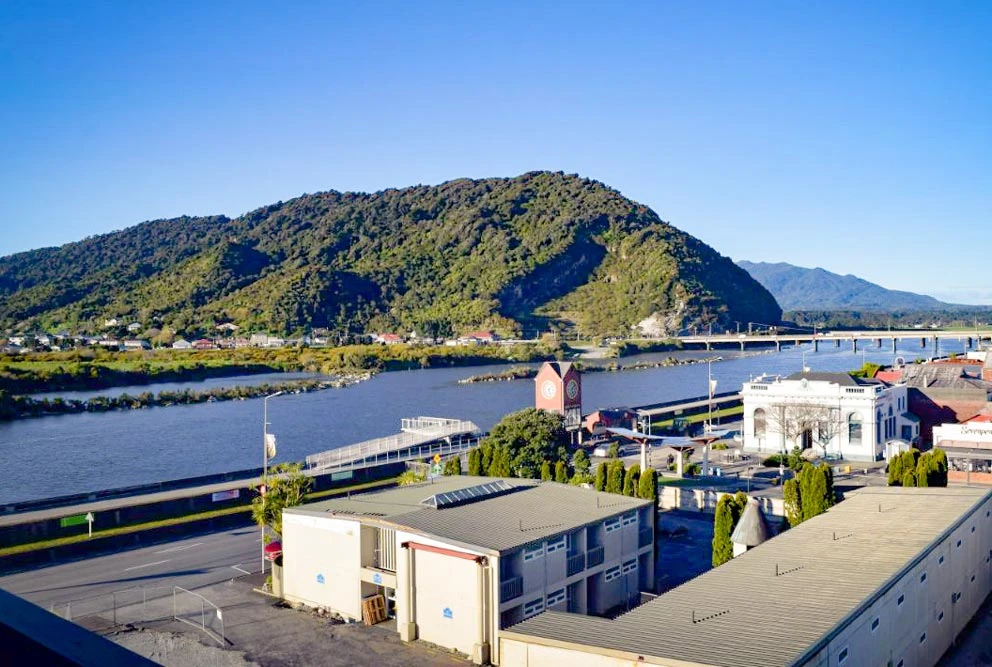 River view from Copthorne Hotel Greymouth