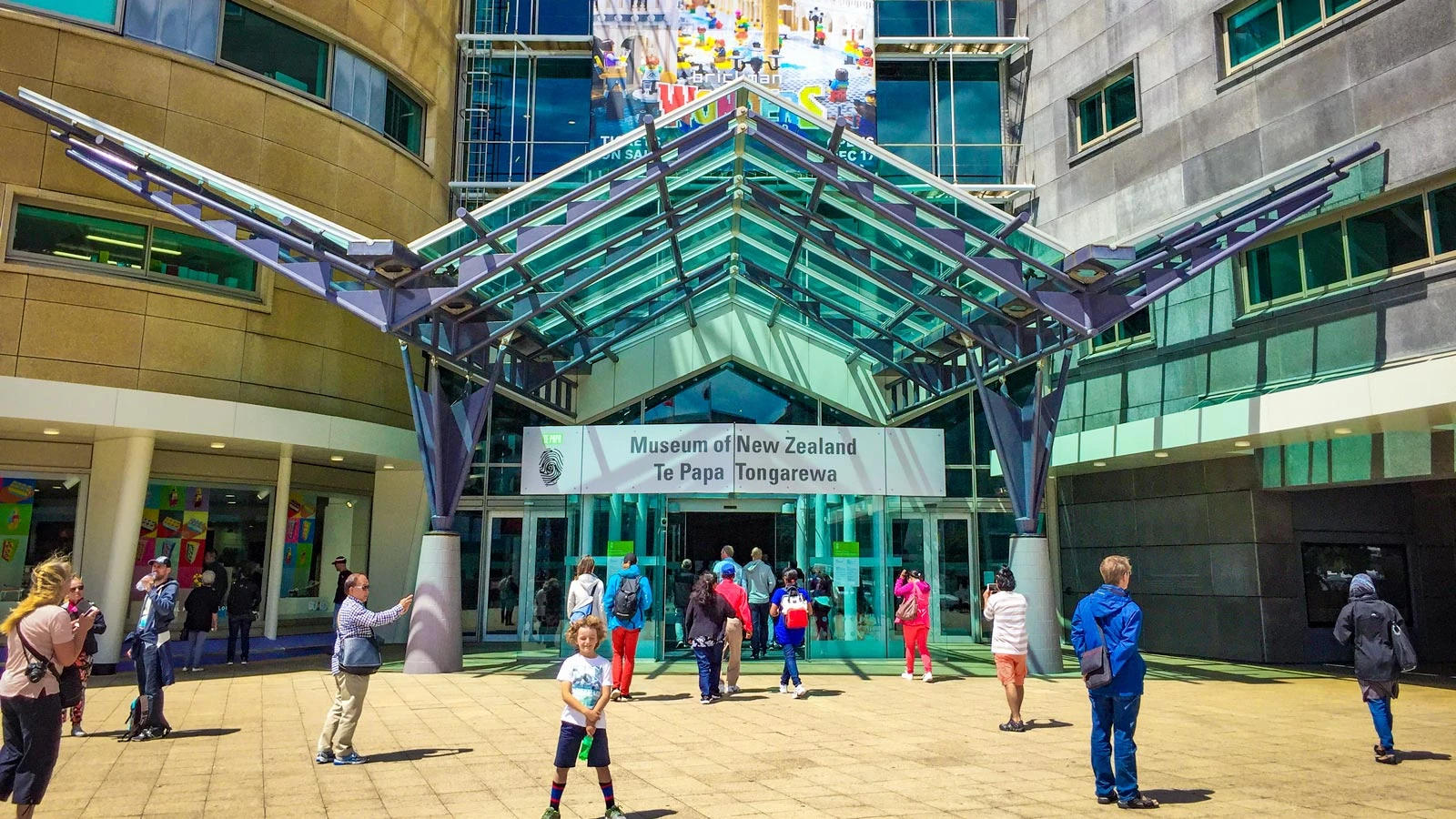 Te Papa Museum exterior entrance