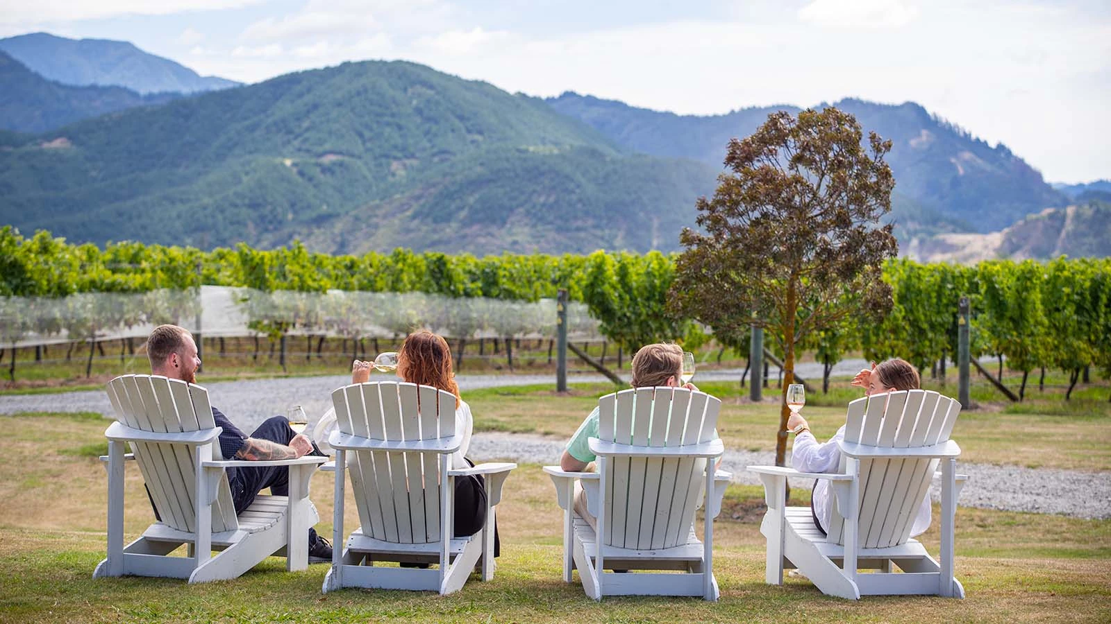 Friends Enjoying Marlborough Wineries