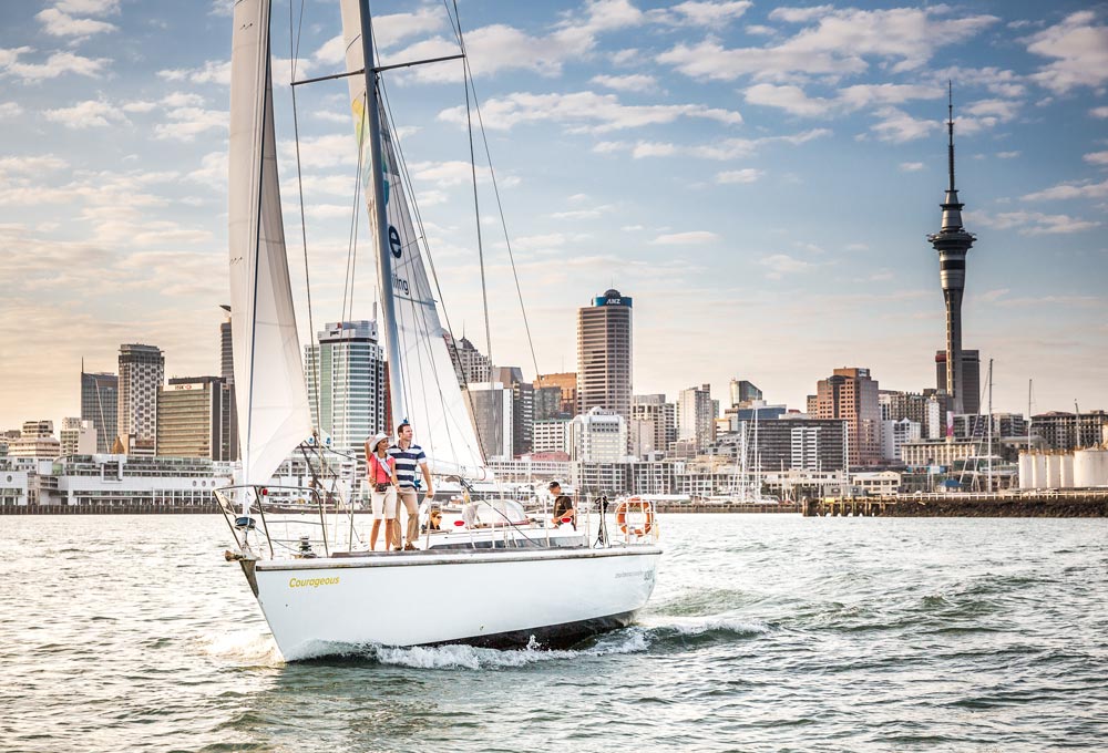 Sailing In The Morning On The Waitemata Harbour 100848 1000x680