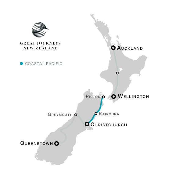 Coastal Pacific Scenic Train Map