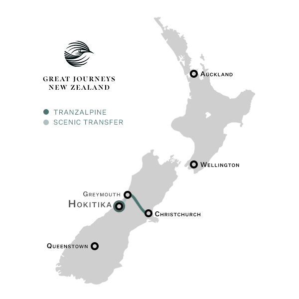 Hokitika New Zealand Rail Map 600x600