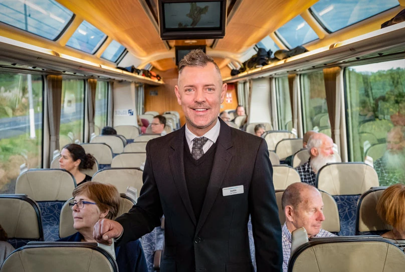 Justin Hosting Scenic Class aboard Great Journeys train trip