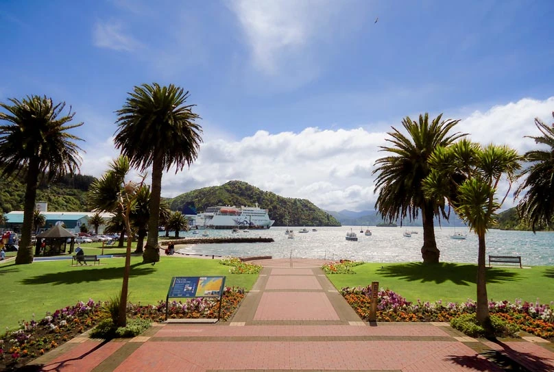 Kaitaki Interislander ferry in Picton Harbour