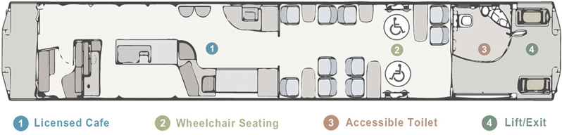AKC Cafe Carriage Layout