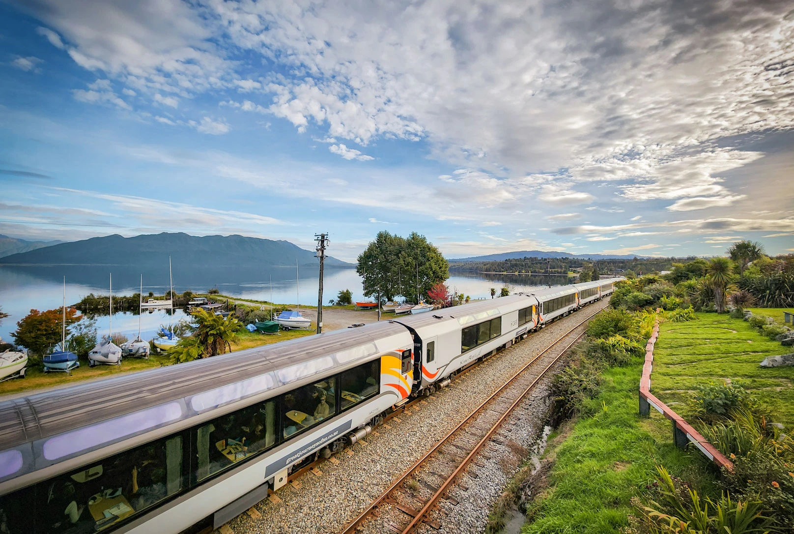  TranzAlpine arriving in Moana and Lake Brunner